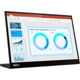 Lenovo ThinkVision M14d, LED-Monitor 36 cm (14 Zoll), schwarz, IPS, 2x USB-C