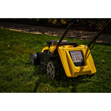 Stanley V20 Akku-Rasenmäher 36Volt (2x18V) schwarz/gelb, 2x Li-Ionen Akku 4,0Ah