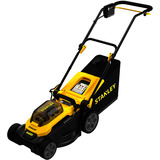 Stanley V20 Akku-Rasenmäher (SCMWP3701M2-QW), 36Volt (2x18V) schwarz/gelb, 2x Li-Ionen Akku 4,0Ah