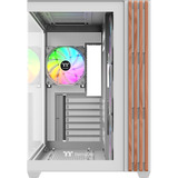Thermaltake View 380 WS ARGB , Tower-Gehäuse weiß/holz, Tempered Glass x 2, Holz-Struktur