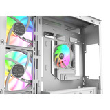 Thermaltake View 380 WS ARGB , Tower-Gehäuse weiß/holz, Tempered Glass x 2, Holz-Struktur
