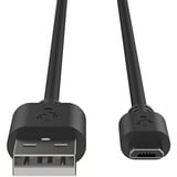 Ansmann USB 2.0 Kabel, USB-A Stecker > Micro-USB Stecker schwarz, 1 Meter