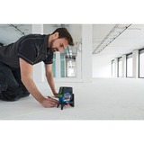 Bosch Kombilaser GCL 2-50 CG Professional + RM2, Kreuzlinienlaser blau/schwarz, L-BOXX, mit Halterung