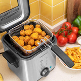 Cecotec Fritteuse CleanFry Advance 1500 Inox edelstahl, 900 Watt, Ölbehälter 1,5 Liter