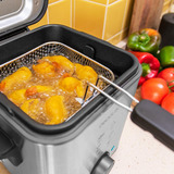 Cecotec Fritteuse CleanFry Advance 1500 Inox edelstahl, 900 Watt, Ölbehälter 1,5 Liter