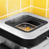 Cecotec Fritteuse CleanFry Advance 1500 Inox edelstahl, 900 Watt, Ölbehälter 1,5 Liter