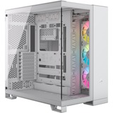 Corsair iCUE LINK 6500X RGB   , Tower-Gehäuse weiß, Tempered Glass x 2