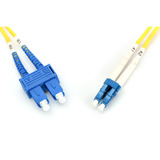 Digitus LWL Patchkabel, Duplex, LC > SC Stecker, Singlemode OS2 gelb, 5 Meter