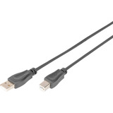 Digitus USB 2.0 Anschlusskabel USB-A (Stecker) > USB-B (Stecker) schwarz, 1 Meter