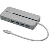 Lindy DST-Mx Duo, Dockingstation 2x 4K HDMI, PD 3.0 100W, USB 3.2 Gen 1, Gigabit Ethernet, Audio