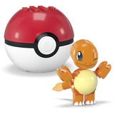 Mattel MEGA Pokémon 2er Pokéball Set - Glumanda und Evoli, Konstruktionsspielzeug 