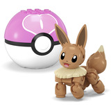 Mattel MEGA Pokémon 2er Pokéball Set - Glumanda und Evoli, Konstruktionsspielzeug 