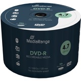 MediaRange DVD-R 4,7 GB, DVD-Rohlinge 16fach, 50 Stück