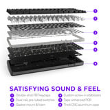 NZXT FUNCTION Elite MiniTKL, Gaming-Tastatur schwarz, US-Layout, NZXT Swift