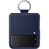 SAMSUNG Silicone Cover mit Ring, Handyhülle dunkelblau, Samsung Galaxy Z Flip3 5G