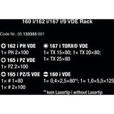 Wera 160 i/162 i/167 i/9 Schraubendrehersatz Kraftform Plus Serie 100, VDE rot/gelb, 9-teilig, mit Lasertip