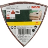 Bosch Schleifblatt Delta 93mm, K60 25 Stück