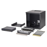 Digitus Netzwerk-Set SOHO Pro 10" 315x300 mm (BxT), IT-Schrank schwarz, 6 Höheneinheiten