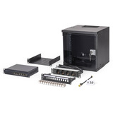 Digitus Netzwerk-Set SOHO Pro 10" 315x300 mm (BxT), IT-Schrank schwarz, 6 Höheneinheiten