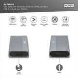Digitus USB M.2 Festplattengehäuse SSD , Laufwerksgehäuse aluminium, NVMe 10Gbps USB 3.1Gen2