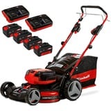 EINHELL Professional Akku-Rasenmäher GP-CM 36/47 S HW Li, 36Volt (2x18Volt) rot/schwarz, 4x Li-Ionen Akku 4,0Ah, mit Hinterradantrieb