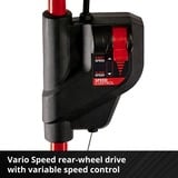 EINHELL Professional Akku-Rasenmäher GP-CM 36/47 S HW Li, 36Volt (2x18Volt) rot/schwarz, 4x Li-Ionen Akku 4,0Ah, mit Hinterradantrieb
