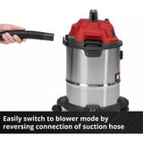 EINHELL TC-VC 1540 S, Nass-/Trockensauger silber/rot