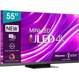 Hisense 55U8HQ, LED-Fernseher 138 cm (55 Zoll), schwarz, UltraHD/4K, Mini-LED, Triple Tuner, SmartTV, 120Hz Panel