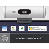 Logitech Brio 500, Webcam weiß/schwarz, Off White