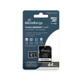 MediaRange 64 GB microSDXC, Speicherkarte schwarz, Class 10