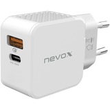 Nevox USB PD TYPE C + QC3.0 / PPS, Ladegerät weiß, 30 Watt