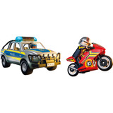 PLAYMOBIL 71875 City Action Verfolgungsjagd mit Polizei Pick-Up, Konstruktionsspielzeug 