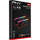 PNY DIMM 32 GB DDR5-6400 (2x 16 GB) Dual-Kit, Arbeitsspeicher schwarz, MD32GK2D5640036XRGB, XLR8 Gaming EPIC-X RGB, INTEL XMP, AMD EXPO