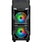 Sharkoon VG7-W RGB Generalüberholt, Tower-Gehäuse schwarz, Seitenteil aus Acryl