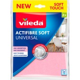 Vileda Allzwecktuch Actifibre Soft, 2er Set, Staubwischer rosa