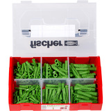 fischer FixTainer - UX Green-Box, Dübel grün, 210-teilig