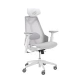 ASUS ROG Destrier Ergo Gaming-Stuhl white weiß, mobile Gaming-Armstützmodus, Akustikpaneel