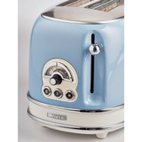 Ariete Vintage Toaster 155 hellblau, 810 Watt, für 2 Scheiben Toast