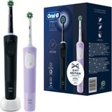 Braun Oral-B Vitality Pro D103 Duo, Elektrische Zahnbürste schwarz/lila, Black/Lilac Violet, inkl. 2. Handstück