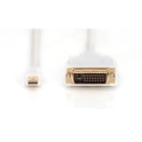 Digitus Adapterkabel mini-DisplayPort > DVI-D weiß, 2 Meter