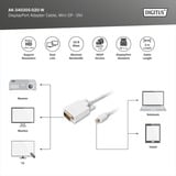 Digitus Adapterkabel mini-DisplayPort > DVI-D weiß, 2 Meter