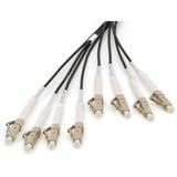 Digitus Glasfaser Universal Breakout Kabel, Duplex, LC/UPC Stecker, Multimode OM4 schwarz, 30 Meter, vorkonfektioniert