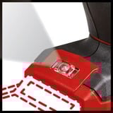 EINHELL Power X-Change Akku-Luftpumpe CE-AP 18 Li-Solo, 18Volt rot/schwarz, ohne Akku und Ladegerät