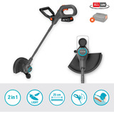 GARDENA Akku-Rasentrimmer EasyTrim 25/18V P4A solo grau/türkis, ohne Akku und Ladegerät, POWER FOR ALL ALLIANCE