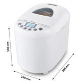 Medion LIFE Brotbackautomat MD 11011 weiß, 550 Watt, für Brote bis 1 kg