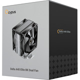 Ocypus Delta A40 Elite Dual Fan, CPU-Kühler schwarz, 120 mm
