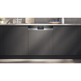 Siemens SN53ES04TE iQ300 , Spülmaschine edelstahl (gebürstet)/schwarz, 60 cm, Home Connect