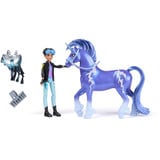 Spin Master Unicorn Academy - Rory und Einhorn Storm, Spielfigur mit echter Mähne und Schweif sowie Bürste