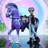 Spin Master Unicorn Academy - Rory und Einhorn Storm, Spielfigur mit echter Mähne und Schweif sowie Bürste
