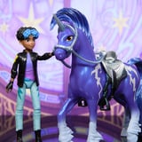 Spin Master Unicorn Academy - Rory und Einhorn Storm, Spielfigur mit echter Mähne und Schweif sowie Bürste
